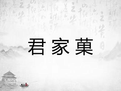 君家菓