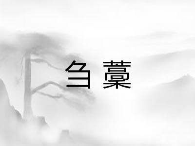 刍藳