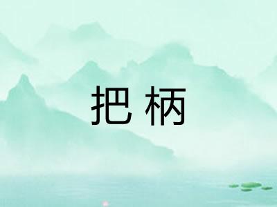 把柄