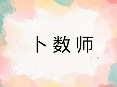 卜数师