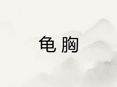 龟胸