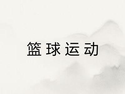 篮球运动