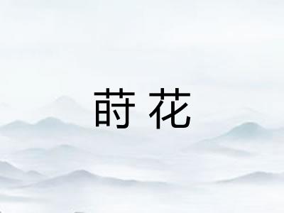 莳花