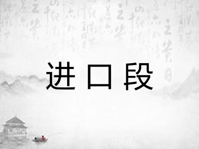进口段