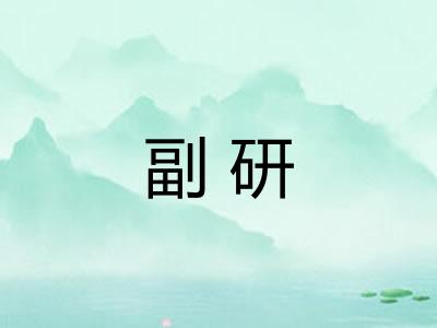 副研