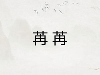 苒苒