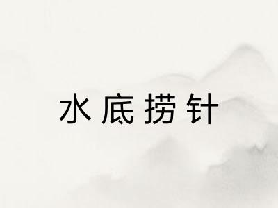 水底捞针