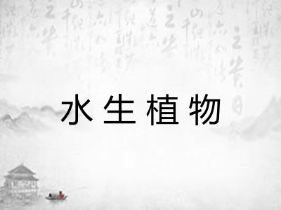 水生植物