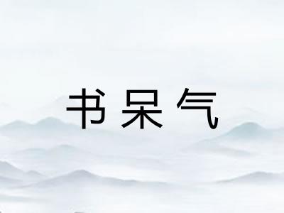 书呆气