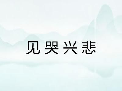 见哭兴悲