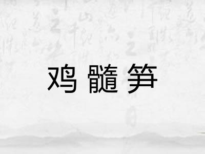 鸡髓笋