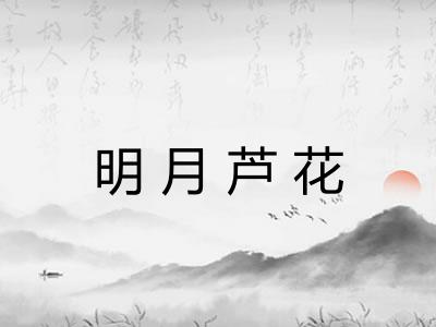 明月芦花