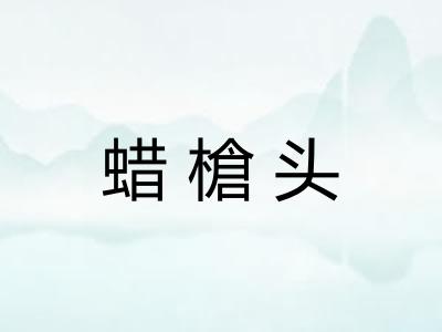 蜡槍头