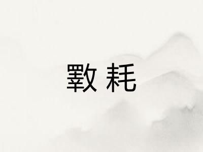 斁耗