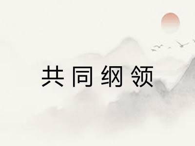 共同纲领