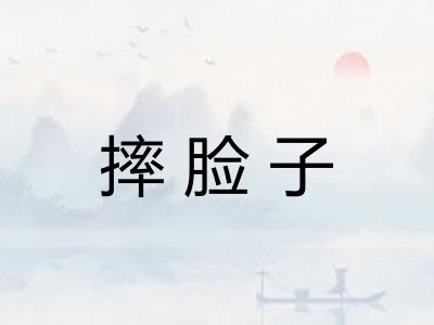 摔脸子