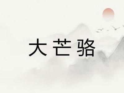 大芒骆
