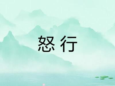 怒行