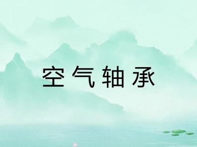 空气轴承