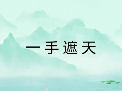 一手遮天
