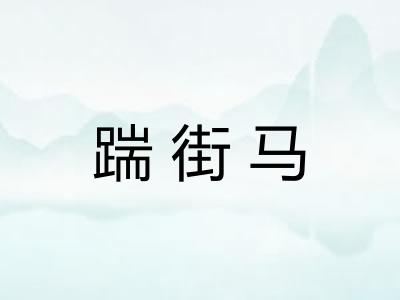 踹街马