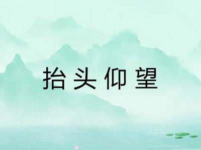 抬头仰望