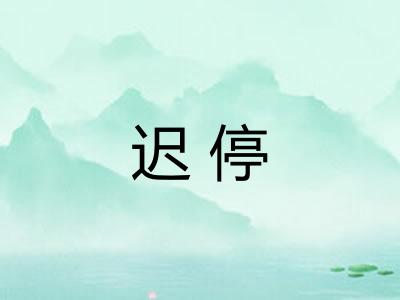 迟停