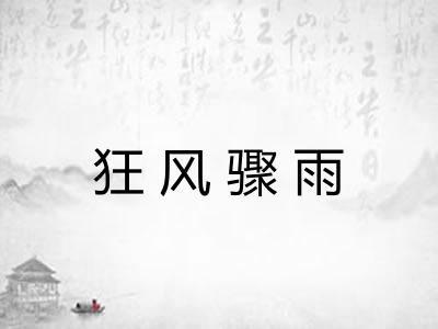 狂风骤雨