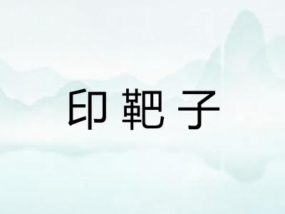 印靶子