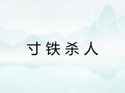 寸铁杀人