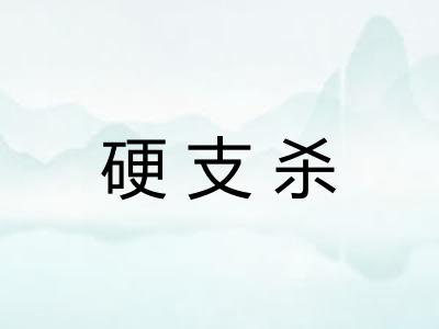 硬支杀