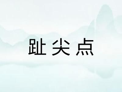 趾尖点