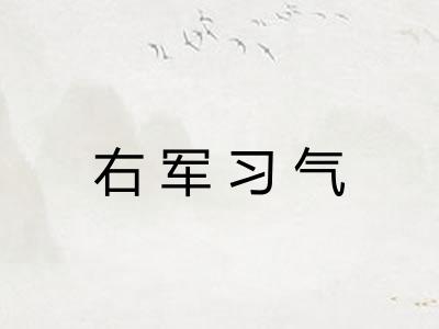 右军习气