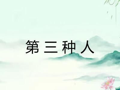 第三种人