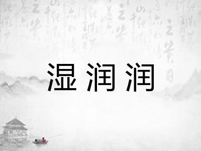 湿润润