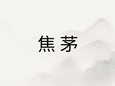 焦茅