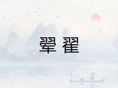 翚翟