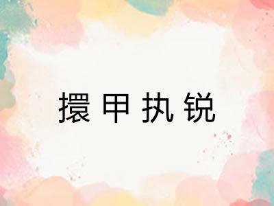 擐甲执锐
