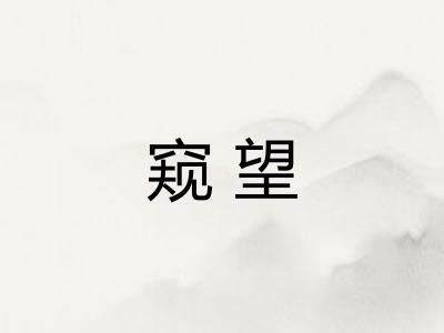 窥望