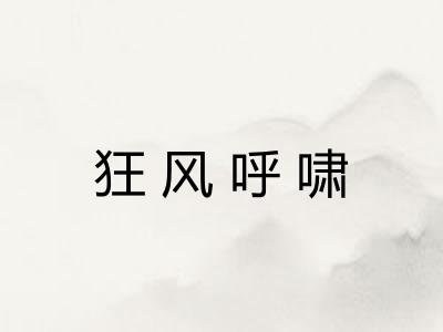 狂风呼啸