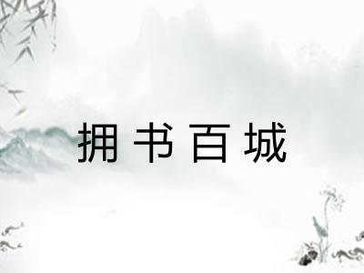 拥书百城