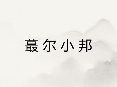 蕞尔小邦