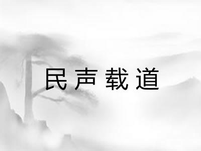 民声载道