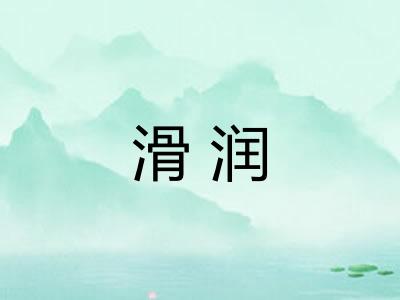 滑润