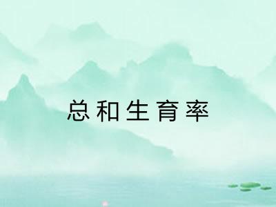 总和生育率