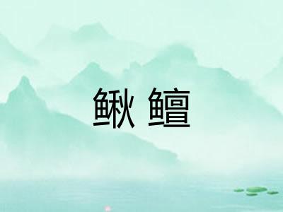 鳅鳣