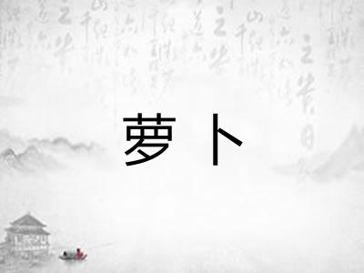 萝卜