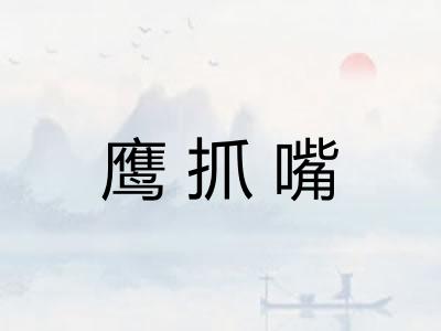 鹰抓嘴