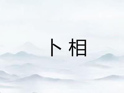 卜相