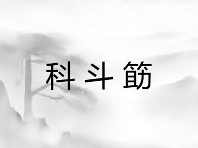 科斗筯